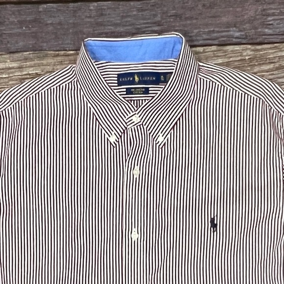 Polo Ralph Lauren Striped Stretch Button Down Long Sleeve Shirt Mens - Picture 3 of 4